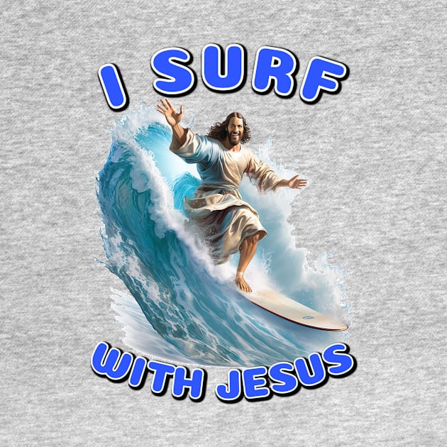 Jesus surfing by infernoconcepts